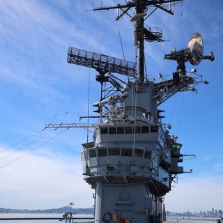 USS Hornet Aircraft Carrier Island and Bridge Tower