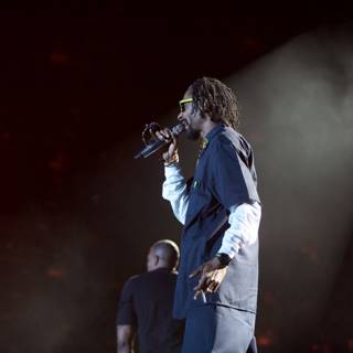 Snoop Dogg rocks the stage at the 2012 Grammy Awards