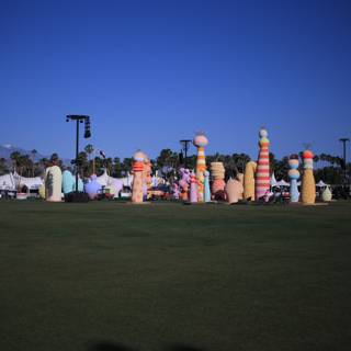 Vibrant Sculptures in the Park