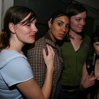 Four Women Gathered at New Year's Eve Party 2005