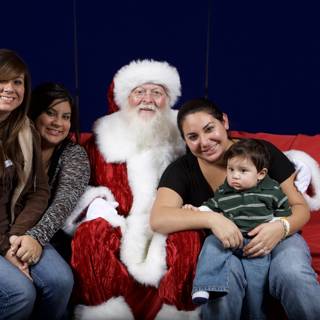 Celebrating Christmas with Family and Santa