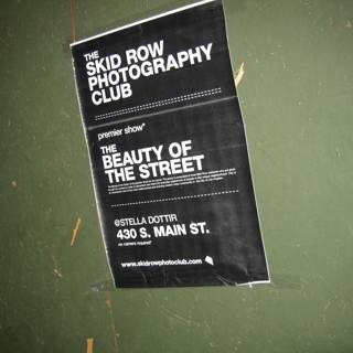 Sud Row Photography Club Poster