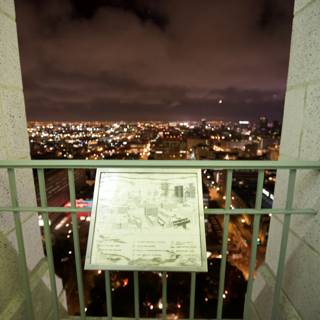 A City's Plaque At Night