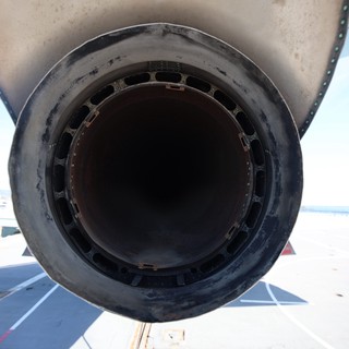 Inside the Jet Engine - Close-up View