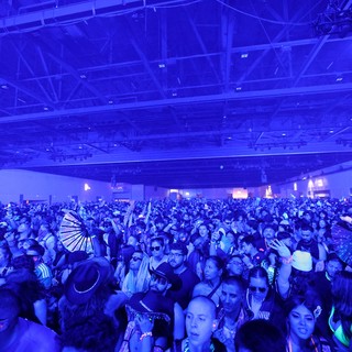 Massive Indoor Crowd Bathed in Blue at Wobbleland 2026