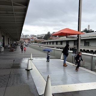 Overcast Day at San Francisco's Pier Complex
