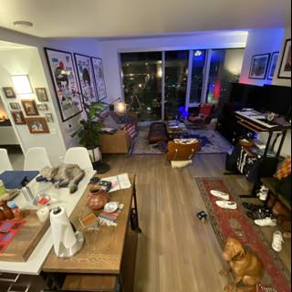 Pooch in a Chic Living Room