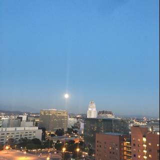 Shimmering Moonlight Over Los Angeles
