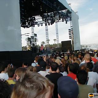 Rocking out under the cloudy sky at Coachella 2002