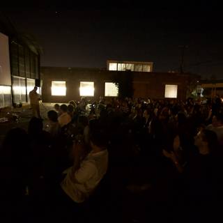Outdoor Cinema under the Night Sky