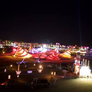 Illuminated Gathering at Waterfront