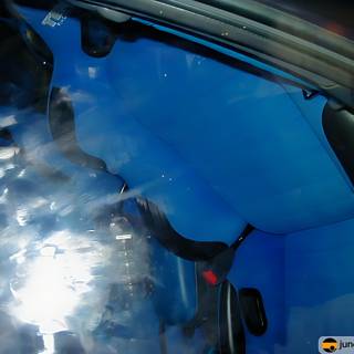 Blue Seated Car at LA Auto Show 2002