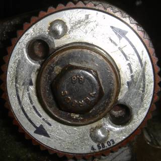 Detail Shot of a Rusty Gear