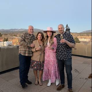Family Portrait on a Rooftop