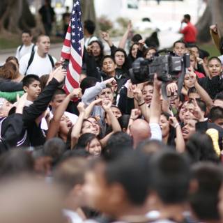 School Walkout Captured by Enthusiastic Photographers