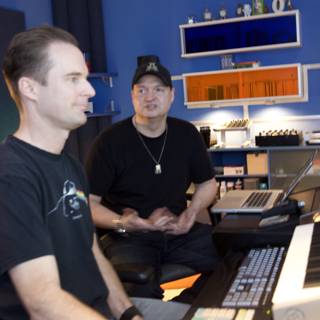 DJ Dan and Uberzone in the Studio