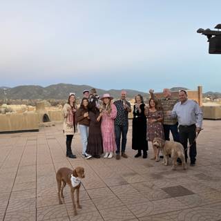 Group Photo on a Santa Fe Patio