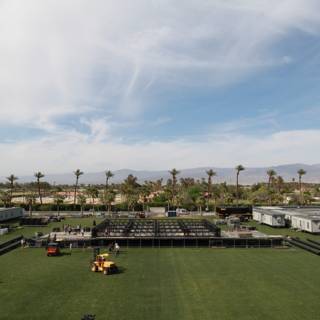 Tractor on the Coachella Stage Lawn