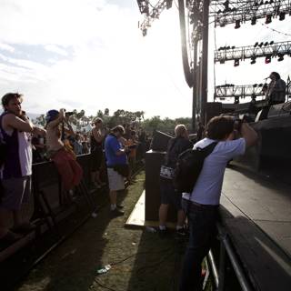 Coachella Sunday Crowds Watch Musical Performance