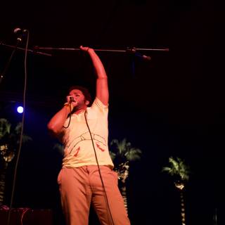 Solo Performance under the Palm Trees