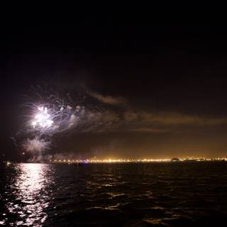 Spectacular Pyrotechnics over the Water