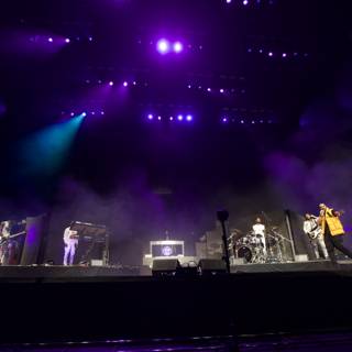 Drake Rocks Coachella Stage with Purple Lights and Smoke