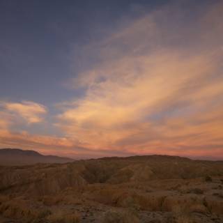 Moonrise over Anza Borrego Desert