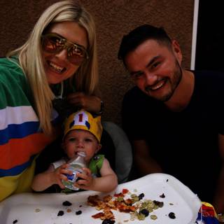 A Family Moment at Wesley's First Birthday Party