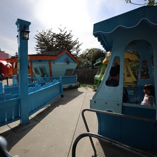 Whimsical Village Path at Storybook Land Canal Boats