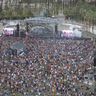 Aerial View of the Wild Crowd at Coachella