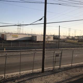 View of Storage Facility with Fence