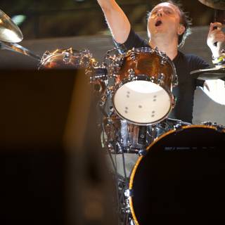 Lars Ulrich on the Drums at Big Four Festival