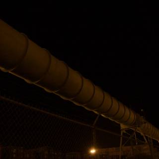 Towering Pipeline Fence