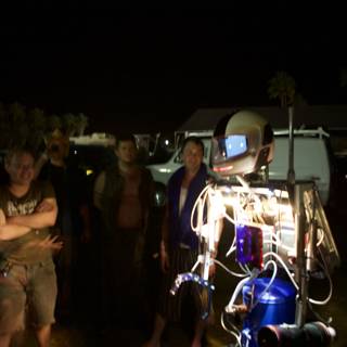 Nighttime Encounter with a Robot at Coachella 2007