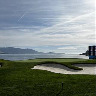 Teeing Up at the 18th Hole at Pebble Beach Golf Links