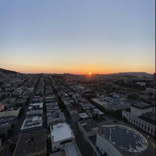 Golden Hour over San Francisco's Cityscape