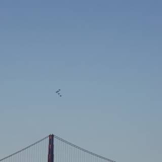 Majestic Flight over Golden Gate