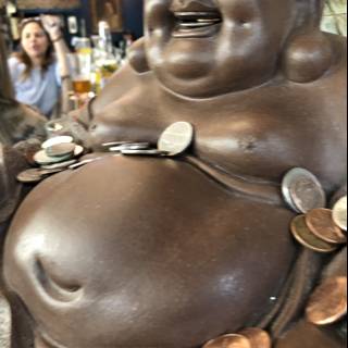 Peaceful Buddha in the Pub