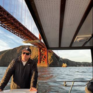 Man on a Boat at Golden Gate National Recreation Area
