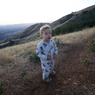 Toddler Explorer at Golden Hour on Mt. Diablo