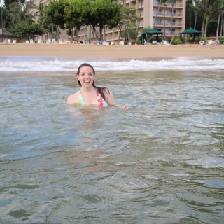 Joyful Ocean Swim at Hawaiian Beach Resort
