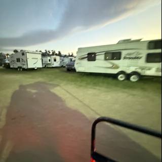 Evening Tranquility at the Caravan Park