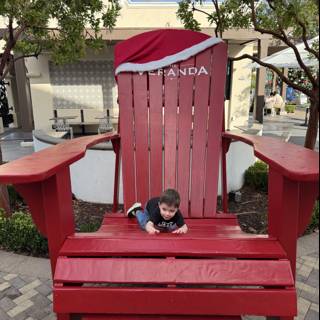 Little Adventurer on the Giant Chair