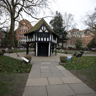 Historic Tudor Pavilion in London Garden Square