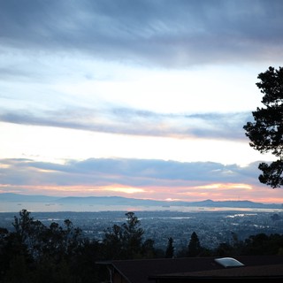 Twilight View Over San Francisco Bay from Berkeley Hills