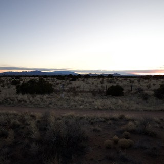 Desert Twilight Over New Mexico Mountains