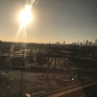 Setting Sun over the Metropolitan City