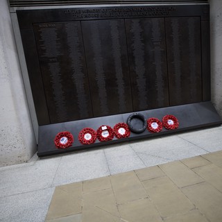 Memorial Wreaths at London War Memorial