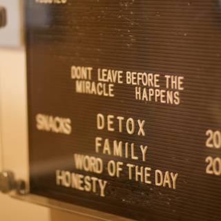 Detox Family Word of the Day Sign