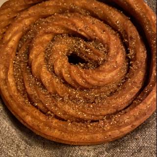 Spiral pastry from a local bakery in CDMX